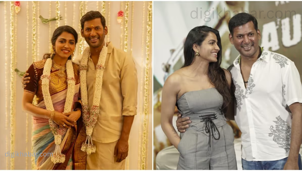 Vishal and Sai Dhanshika Engagement